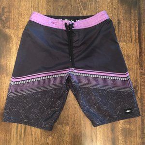 O'Neill Boardshort/30 Waist/Black/Purple